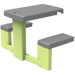 Masa de picnic cu doua banci Smoby Life pentru casuta verde