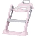 Reductor toaleta cu scara Chipolino Flippy pink