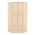 Dulap pe colt cu 2 usi si 2 sertare Hubners Eva natur