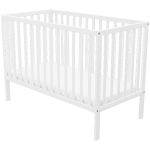 Patut copii din lemn Hubners Matei 120x60 cm alb