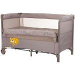 Patut pliabil Chipolino Relax macadamia cu laterala culisanta