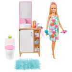 Set Barbie by Mattel Mobilier baie cu papusa si accesorii GRG87