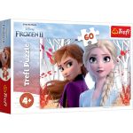 Puzzle Trefl Disney Frozen 2, Lumea fermecata a lui Anna si Elsa 60 piese