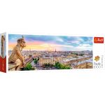 Puzzle Trefl Panorama, Vedere de la Catedrala Notre-Dame 1000 piese