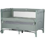 Patut pliabil Chipolino Relax basil linen cu laterala culisanta