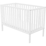 Patut copii din lemn Hubners Matei 120x60 cm alb