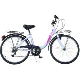 Bicicleta Dino Bikes 24" City Summertime alb