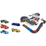 Pista de masini Majorette Creatix Porsche Experience Center cu 5 masinute