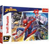 Puzzle Trefl Maxi Marvel Spider Man, Curajosul Spider Man 24 piese