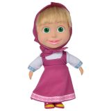 Papusa cu corp moale Simba Masha and the Bear 23 cm Masha Soft Doll