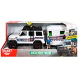 Masina Dickie Toys Police Horse Trailer 40 cm cu lumini si sunete