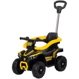 Masinuta de impins Chipolino ATV cu maner yellow