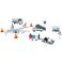 Set de joaca aeroport Dickie Toys Airport Playset cu 13 piese