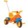 Tricicleta Pilsan Caterpillar orange cu maner