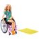 Papusa Barbie by Mattel Fashionistas papusa GRB93 in scaun cu rotile si rampa