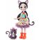 Papusa Enchantimals by Mattel Ciesta Cat cu figurina Climber