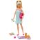 Set Barbie by Mattel Wellness and Fitness papusa cu figurina si accesorii GJG55