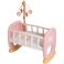 Leagan pentru papusa Smoby Baby Nurse Baby's Cot cu carusel