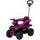 Masinuta de impins Chipolino ATV cu maner pink