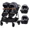Carucior gemeni Chipolino Duo Smart 3 in 1 cloud