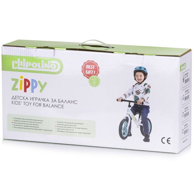 Bicicleta fara pedale Chipolino Zippy green