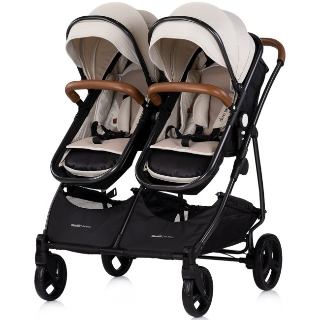 Carucior gemeni Chipolino Duo Smart 2 in 1 biscotta
