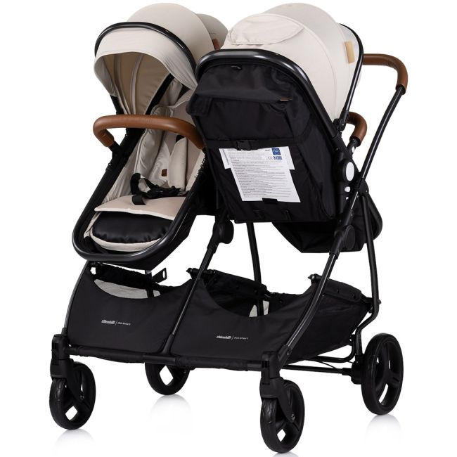 Carucior gemeni Chipolino Duo Smart 2 in 1 biscotta