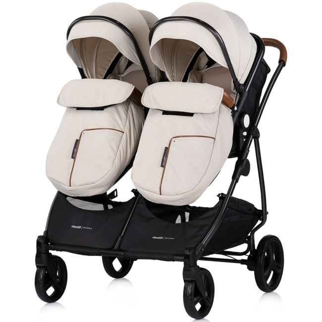 Carucior gemeni Chipolino Duo Smart 2 in 1 biscotta