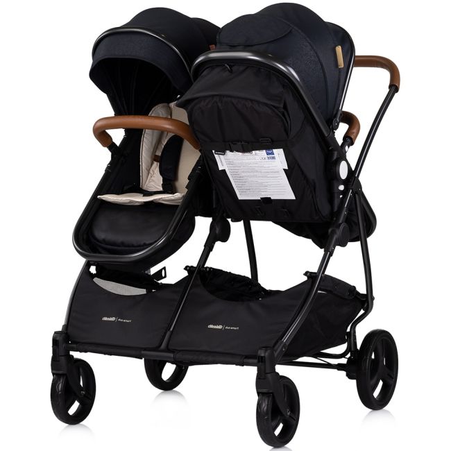 Carucior gemeni Chipolino Duo Smart 2 in 1 blackberry