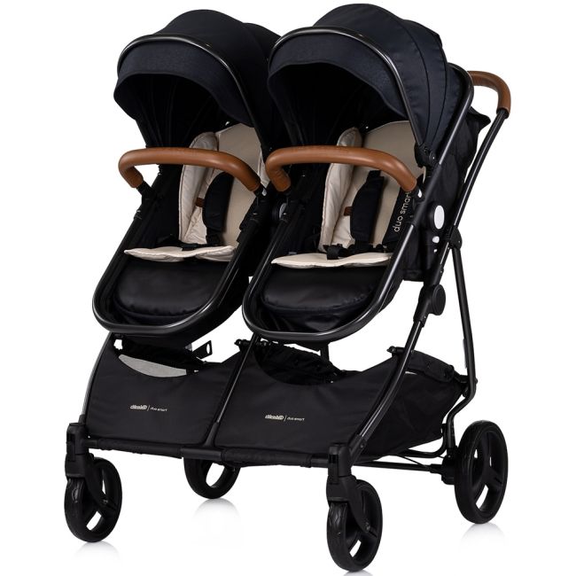 Carucior gemeni Chipolino Duo Smart 2 in 1 blackberry