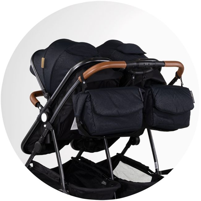 Carucior gemeni Chipolino Duo Smart 2 in 1 blackberry