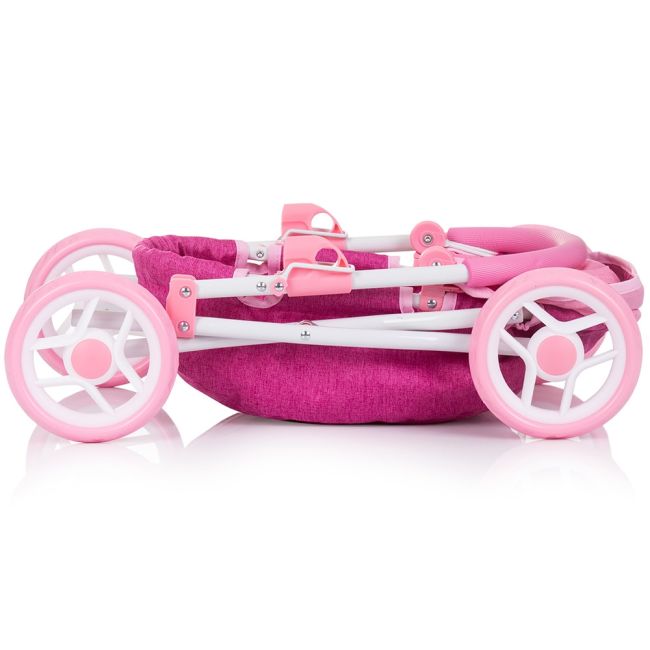 Carucior pentru papusi Chipolino Daisy pink linen