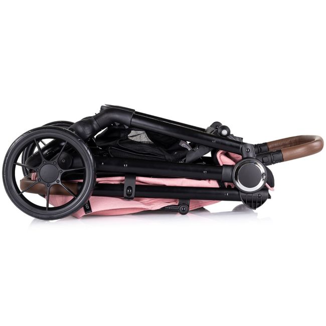 Carucior sport Chipolino Ultera cu husa picioare pink marshmallow