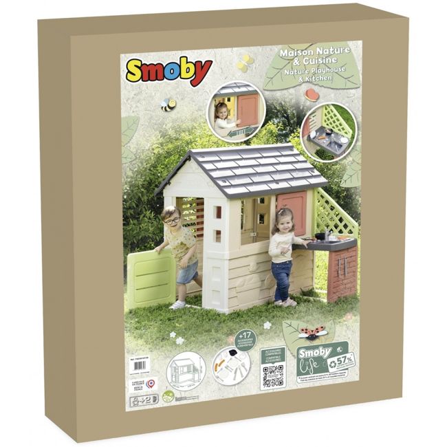 Casuta pentru copii Smoby Life Nature cu bucatarie