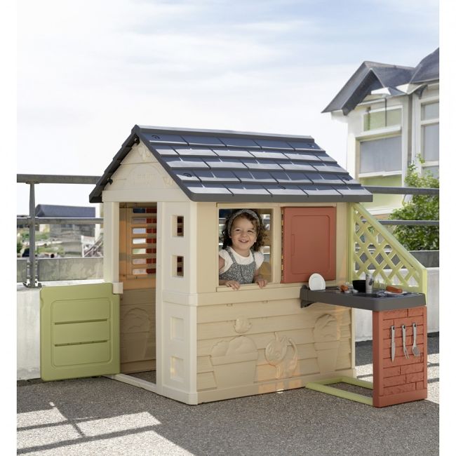 Casuta pentru copii Smoby Life Nature cu bucatarie