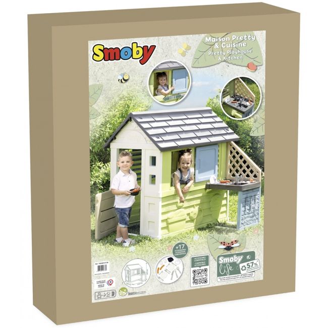 Casuta pentru copii Smoby Life Pretty cu bucatarie