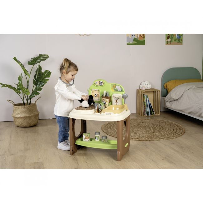 Jucarie Smoby Animal Care Center cu 19 accesorii
