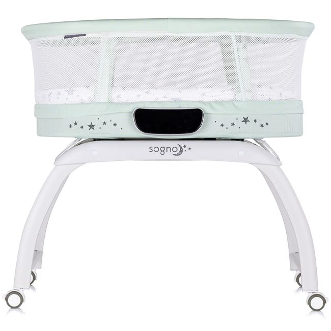 Patut cu leganare si cantar integrat Chipolino Sogno 2 in 1 pastel green