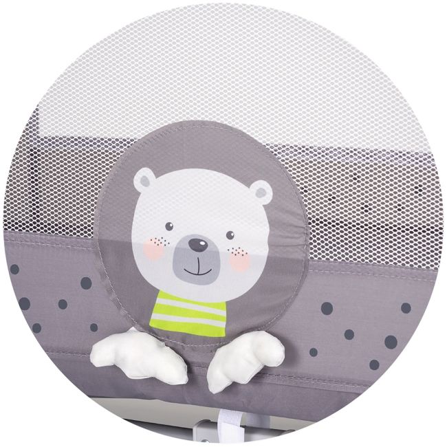 Patut pliabil Chipolino Capri Bear grey