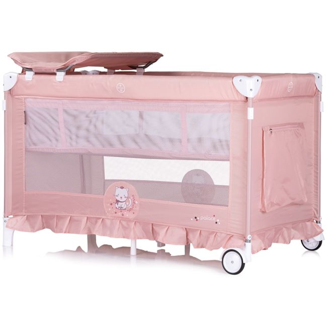Patut pliabil Chipolino Palace Cat pink