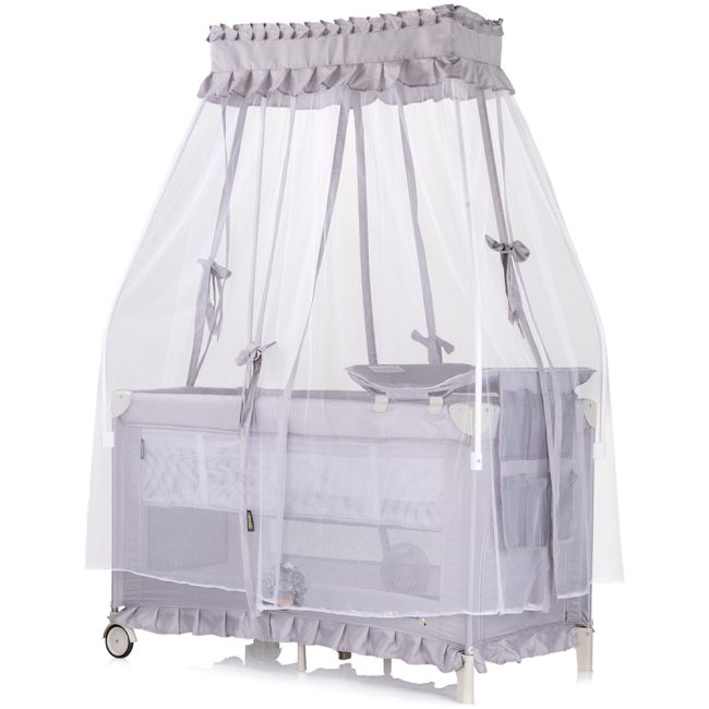 Patut pliabil Chipolino Palace Hippo grey