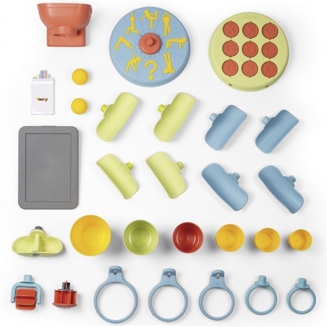 Perete de activitati Smoby Life 6 in 1 cu 29 accesorii