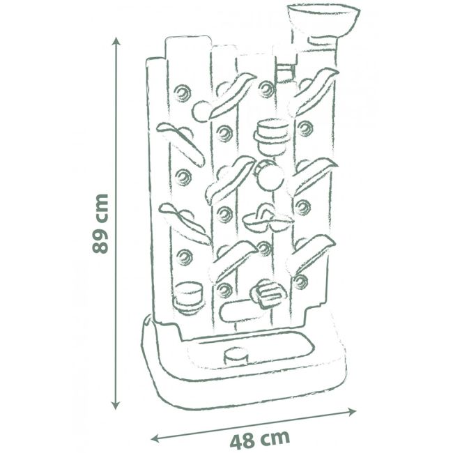 Perete de activitati Smoby Life 6 in 1 cu 29 accesorii