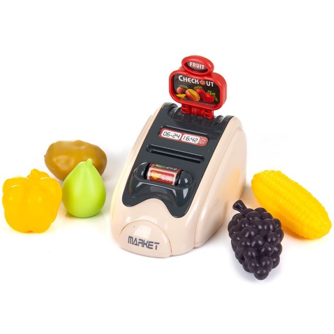 Set jucarie Chipolino Cash Register cu lumini, sunete si 24 accesorii