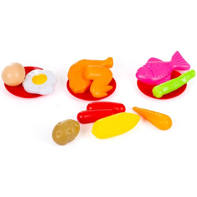 Set jucarie Chipolino Kitchen 87 cm cu sistem de curgere apa, lumini, sunete si 63 accesorii