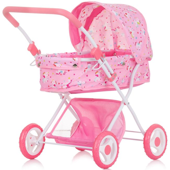 Carucior pentru papusi Chipolino Dora unicorn