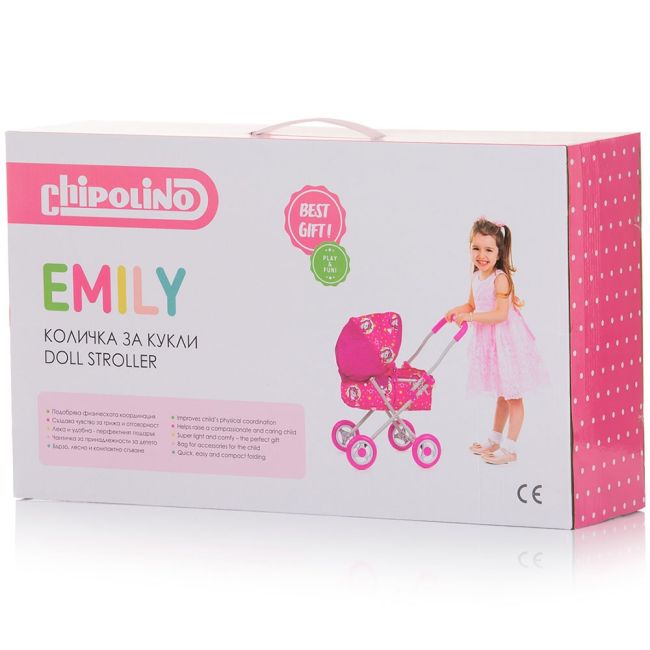 Carucior pentru papusi Chipolino Emily unicorns