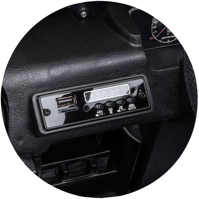 Masinuta electrica Chipolino SUV Mercedes G63 AMG cu scaun din piele si roti EVA black
