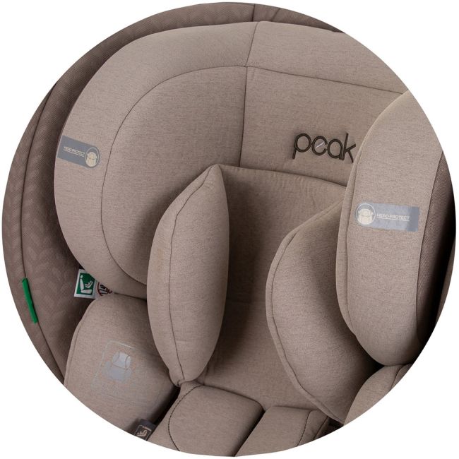 Scaun auto Chipolino Peak I-Size 40-150 cm macadamia cu sistem Isofix