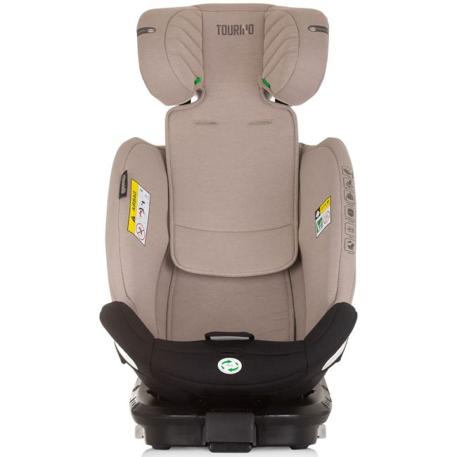 Scaun auto Chipolino Tourino I-Size 40-150 cm macadamia cu sistem Isofix